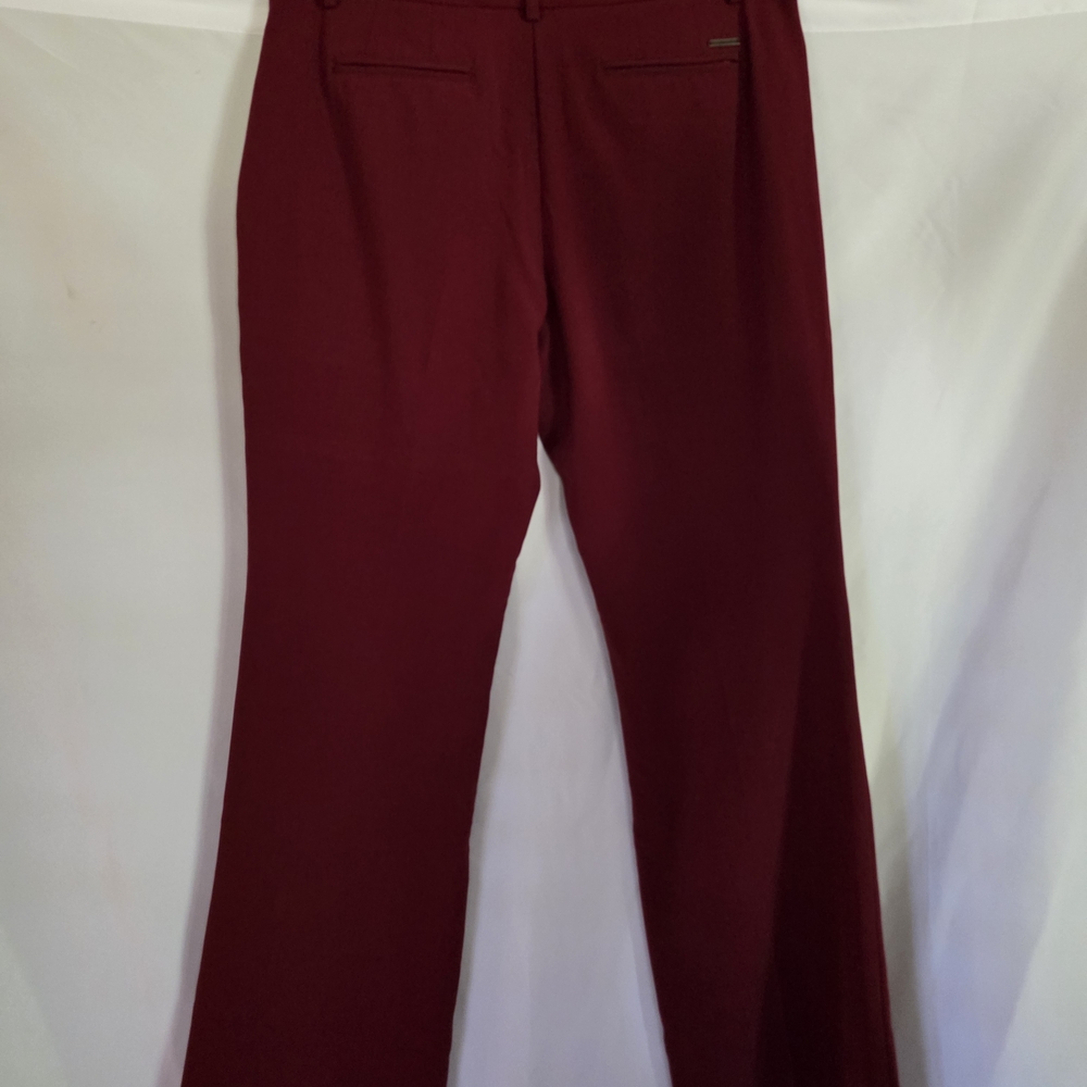 New York & Company Stretch Boot Cut Pants in Wine - Picture 2 of 3